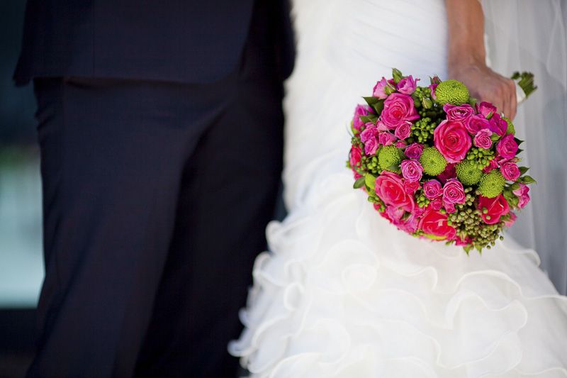 Autoschmuck Hochzeit Blumen trocken in Bayern - Augsburg