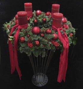 Blumen Flaschka Advent und Weihnachtsdekoration