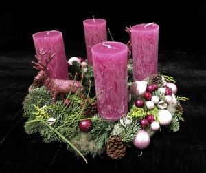 Blumen Flaschka Advent und Weihnachtsdekoration